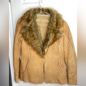 Colebrook Size L Genuine Suede Leather Jacket